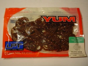 YUM 3" HOUDINI CRAB (ROOTBEER GOLD FLAKE) 10 COUNT YHC3248 - Picture 1 of 1