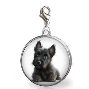 Scottish Terrier Welpe Hund Charm Armbänder Scottie Furbaby Liebe handgefertigtes Geschenk - Bild 1 von 1