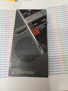 Vintage EMERSON P3761 AM/FM Transistor Radio (QZTY) - Picture 1 of 1