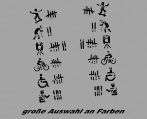 2x Strichliste Abschußliste Auto Aufkleber Tuning Sticker JDM Fun - Bild 1 von 5