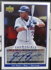 2006 Jose Reyes Upper Deck Inkredible Autograph NY Mets Only 91 Produced RARE!