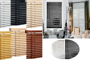 PVC Venetian Blinds Easy Fit Trimmable Home Office Window Blind Size & Colors UK - Picture 1 of 34