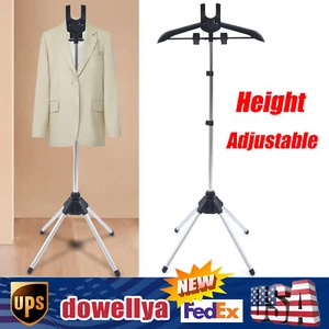 Hanging Ironing Rack Telescopic Garment Steamer Hanger Clothes Dry Rack Bracket - Picture 1 of 12