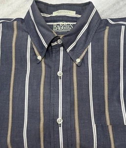 B-D Baggies Men's Dress Shirt, 100% Imported Cotton, Size 16-32/33 - Picture 1 of 3