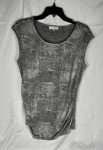 Top donna Calvin Klein argento metallizzato scollo a scoop taglia small - Foto 1 di 9
