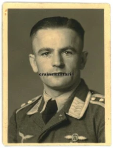 Orig. Foto Portrait Nachtjagd Pilot Leo SCHUMACHER Orden NJG1 JG1 JG3 Stade R^K - Bild 1 von 1