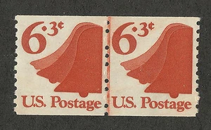 US 1518 @ (1973) MNH, EFO: Coppia di linee a bobina con doppia linea - Foto 1 di 1