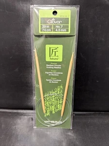 Clover Takumi Bamboo Premium 29" No. 7 Circular Knitting Needles - #3016/29-7 - Picture 1 of 2