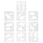 10 Pcs Bastelschablonen Dinosaurier-Vorlage Plasure Wandgemälde