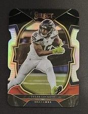 2022 Panini Select Concourse Tyler Lockett #1 Black Red Prizm Die Cut Seahawks