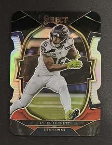 2022 Panini Select Concourse Tyler Lockett #1 Black Red Prizm Die Cut Seahawks