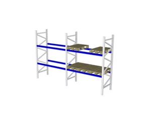 SSI Schäfer PR600 Palettenregal H3600 mm LW2700 mm 2 Ebenen Fachlast 1650 kg - Bild 1 von 48