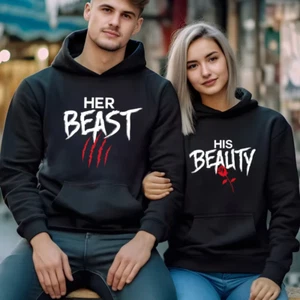 Hoodie Herren Damen Paar Freizeit Locker Hochwertig Hoodie Tops. - Bild 1 von 8