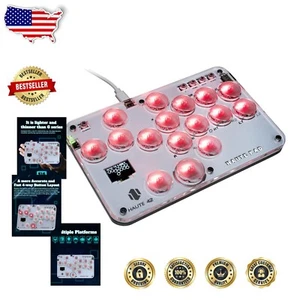 Advanced Leverless Arcade Stick with RGB Lighting & Fast Input for Dynamic Play - Picture 1 of 9