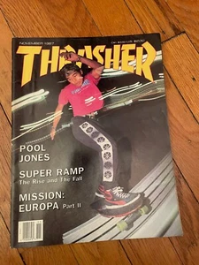 THRASHER SKATEBOARD MAGAZINE November 1987 King Face Youth Of Today 11/87 nov - Picture 1 of 3
