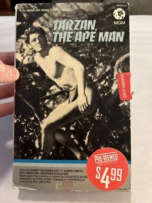 Tarzan, The Ape Man (1932) VHS w/Johnny Weissmuller Oversized Box - Image 1 of 4