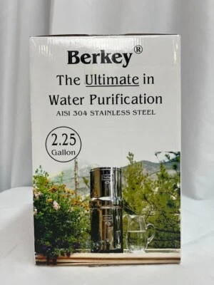 Big Berkey 2.25 Gal w 2 Black & 2 PF2 Fluoride Filters NEW - Image 1 of 4