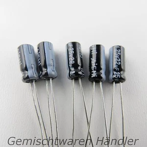 5x Marken Elko 22µF 25V Kondensator Elektrolytkondensator mF uF AiSHi Capacitor - Picture 1 of 1