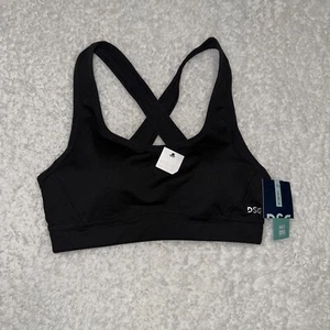 DSG Adjustable Sports Bra Cut & Sew Sports Women’s XS Black Medium Support - Picture 1 of 11