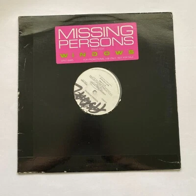 Missing Persons Vinyl LP Windows Single PROMO Capitol White Label 80s VTG Album - Image 1 of 4