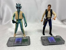 Star Wars POTF II Cantina Shoot Out HAN SOLO GREEDO CommTech HOLSTER BLASTER