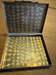 Antique 800 Silver Tin Pill Box Snuff Tin - Picture 1 of 10