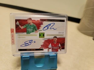 2021-22 Panini Impeccable Soccer Dual Auto GOLD /10 Aaron Ramsdale Ben White - Picture 1 of 2