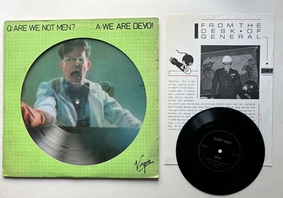 Devo - Q: Are We Not Men?  Picture Disc + FLEXI  UK 1979 . - Image 1 of 4