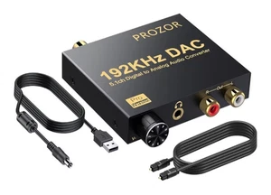 PROZOR 192kHz Digital to Analog Audio Converter Support Dolby AC-3 DTS - Picture 1 of 4
