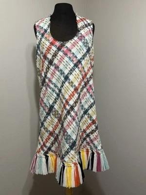 Oscar de La Renta без рукавов Павлин мульти платье, размер 10 новый с Ярлыками розничной $2690. - Изображение 1 из 4