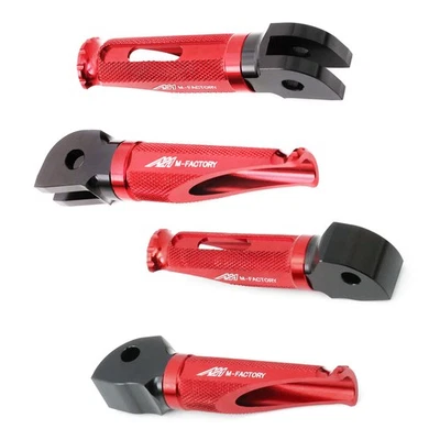 Red MFP Front Rear Footpegs For Speed Triple 1050 R RS 11-14 15 16 17 18 19 20 - Image 1 of 4