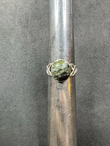 3,2 g Vintage Sterling Silber 925 grüner Stein keltischer Ring Größe 7,75 Schmuck Konvolut T - Bild 1 von 9