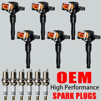 6X OEM Ignition Coil & Iridium Spark Plug For BMW 323 325i 328i 528i Z3 M3 UF354 - Изображение 1 из 4