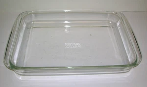 Vintage Pyrex #233-N Klarglas 3qt Kasserolle Backform 13x9 breite Griffe - Bild 1 von 4