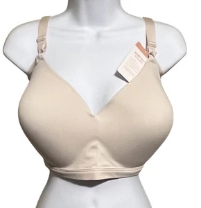 NWT 3XL Warner's Wireless Lift Smoothing Wirefree Bra Nude/Tan MSRP $46 - Picture 1 of 6