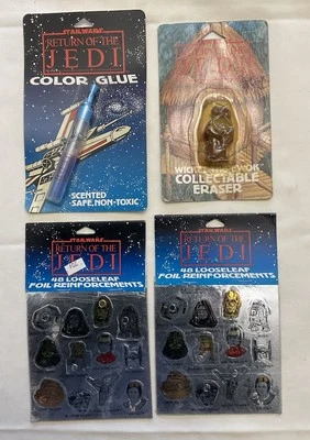 Novo Vintage 1983 STAR WARS ROTJ Cola Colorida~Wicket The Ewok Eraser~Reforços - Imagem 1 de 4