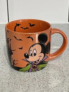 AUTHENTIC DISNEY PARKS ORANGE LUSTRE MUG 'BOO-TO-YOU' MICKEY MOUSE HALLOWEEN - Picture 1 of 9