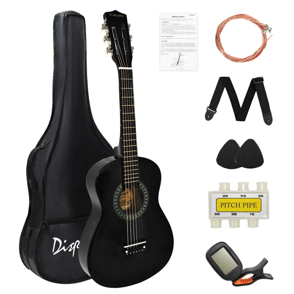 2025 1/4 30" Acoustic Guitar - Beginner Classic Guitar for Kids Adults Starter - Image 1 of 1