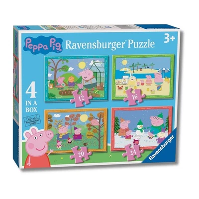 Ravensburger - Puzzles Peppa Pig 4 Stagioni 4 Pack | Puzzle Bambini 3 Anni M1qn - Immagine 1 di 4