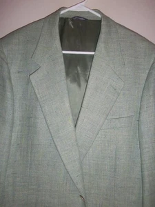 BA378- MINT Zanella WOOL LINEN MOHAIR LIGHT GREEN ITALIAN BLAZER - 42Ršš - Picture 1 of 8