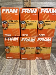 FRAM Extra Guard PH3980 10K Mile Change Interval Spin-On Oil Filter 6 Pack - Picture 1 of 3