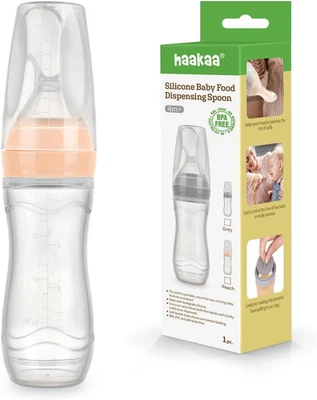 Silicone Baby Food Dispensing Spoon Feeder 120Ml - Squeeze Spoon Feeder for Infa - image 1 of 4