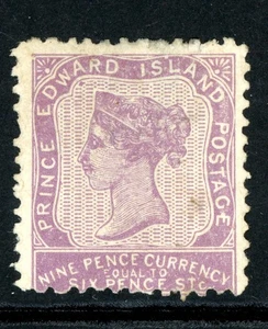 Canada 1862 Prince Edward Island QV PEI 6p Mauve Perf 11½ Scott #8 Mint X79 - Picture 1 of 6