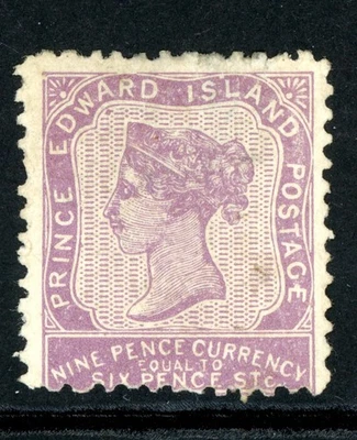 Canada 1862 Prince Edward Island QV PEI 6p Mauve Perf 11½ Scott #8 Mint X79 - Image 1 of 4