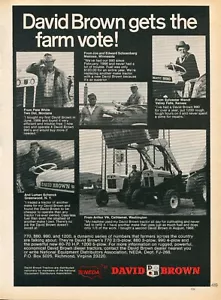 1968 Stampa Pubblicità di David Brown DB 770 880 990 1200 Trattore Agricolo ottiene il voto fattoria - Foto 1 di 2