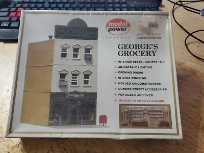 NEW !! Model Power HO scale  "GEORGE'S GROCERY" #463 ~ Construction Kit Sealed  - Image 1 of 3
