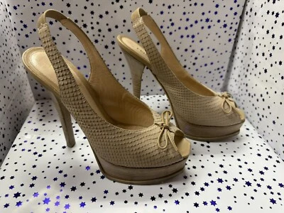 FENDI SHOES SLINGBACKS 39.5 - Imagem 1 de 4