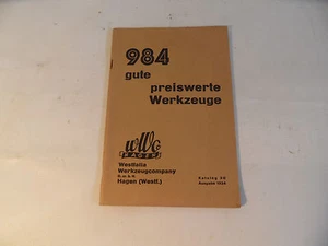 altes Heft Westfalia Werkzeug Werkzeuge 1934  - Picture 1 of 7