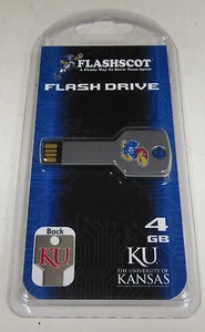 Flashscot 4GB University Of Kansas High Speed USB 2.0 Flash Drive NEW - Picture 1 of 2
