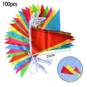 Triangle Flags 100 Flags Banner Pennant Easily Cleaned Plastic Material